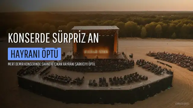 Mert Demir'in Konserinde Beklenmedik An: Hayranı Boynundan Öptü