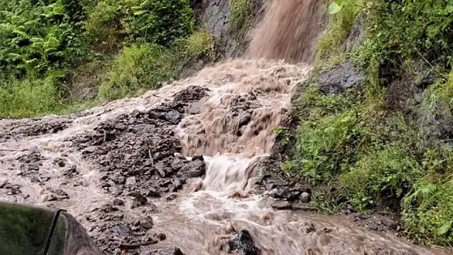 Artvin Borçka'da Yoğun Yağışlar Heyelan ve Taşkınlara Neden Oldu, Köy Yolları Kapandı