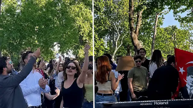 Bilgi Üniversitesi Öğrencileri Kararın Geri Alınmasını Kampüste Kutladı
