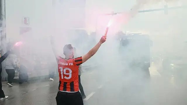 Çorum FK, Süper Lig'e Yükseldiği İçin Kentte Büyük Coşkuyla Karşılandı