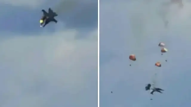 Gösteri Uçakları Havada Çarpıştı: 4 Pilot Kurtuldu