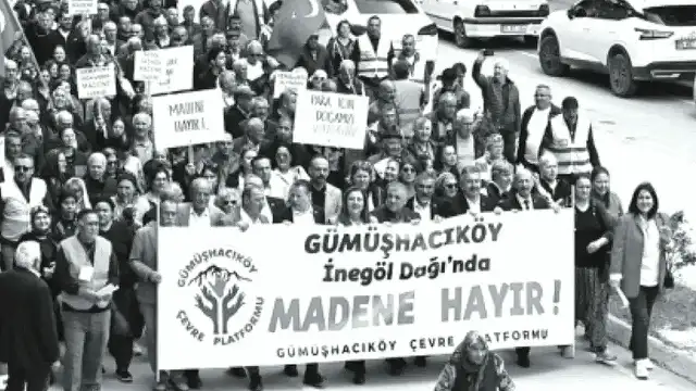 Gümüşhacıköylüler Maden İhalelerine Karşı Miting Düzenledi