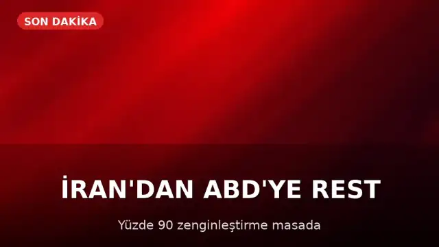 İran'dan ABD'ye Nükleer Tehdit: Yüzde 90 Zenginleştirme Seçeneği Masada
