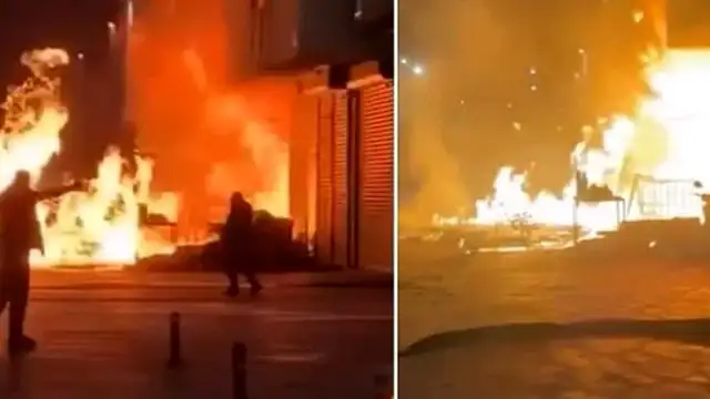 İstanbul Başakşehir'de Fabrika Yangını: Çok Sayıda Dükkan Hasar Gördü