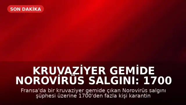 Kruvaziyer Gemide Norovirüs Salgını: 1700 Kişi Karantinada