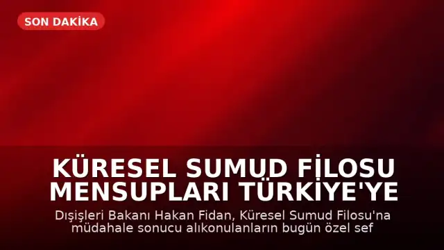 Küresel Sumud Filosu Mensupları Türkiye'ye Dönüyor