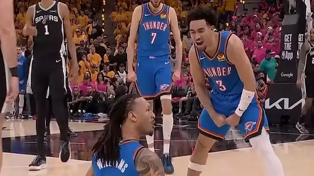 NBA'de Thunder, Spurs Karşısında Üstünlük Sağladı