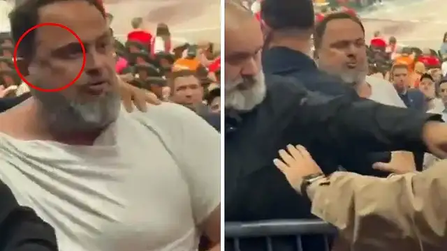 Olympiakos Başkanı Evangelos Marinakis'in Yüzünde Morluklar ve Yırtık Gömlekle Görüntülenmesi Spor Gündemine Oturdu