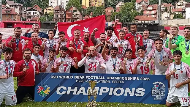 Türkiye U23 İşitme Engelliler Futbol Şampiyonası'nda Dünya Şampiyonu Oldu