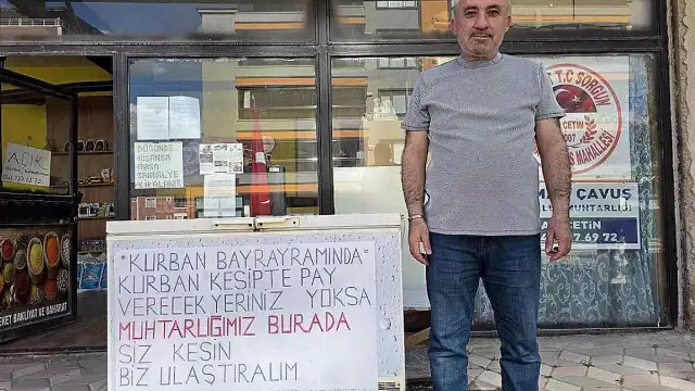 Yozgat'ta Muhtar Çetin'den Kurban Bayramı'nda İhtiyaç Sahiplerine Yönelik Dayanışma Kampanyası