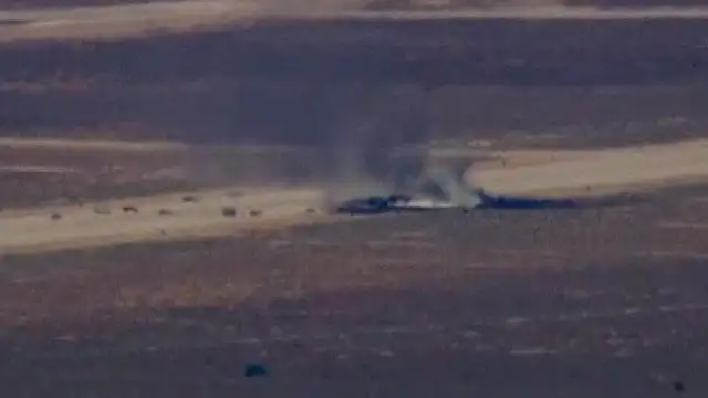 ABD Hava Kuvvetleri'ne Ait Bombardıman Uçağı Kalkıştan Hemen Sonra Düştü