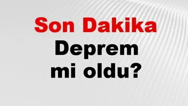 Düzce Gölyaka'da Deprem Meydana Geldi