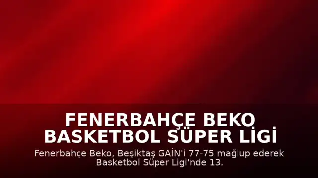 Fenerbahçe Beko Basketbol Süper Ligi Şampiyonluk Kupasını Kazandı