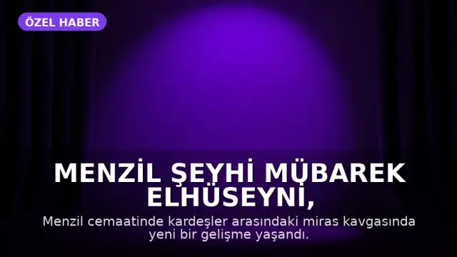 Menzil Şeyhi Mübarek Elhüseyni, Hollanda'daki Dergah Davasını Kazandıktan Sonra Binayı Kiraya Verdi