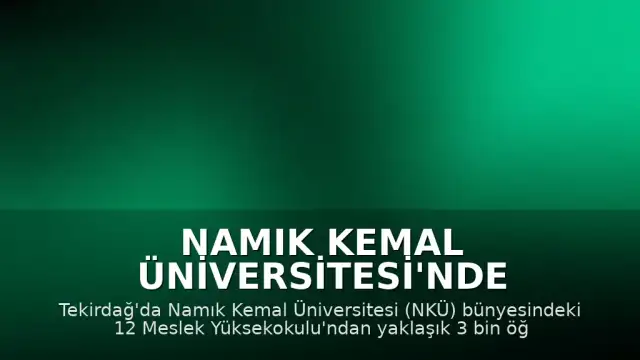Namık Kemal Üniversitesi'nde Yaklaşık 3 Bin Öğrenci Mezun Oldu