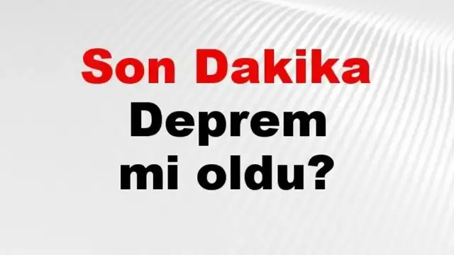 Adana Saimbeyli'de 3.5 Büyüklüğünde Deprem Meydana Geldi