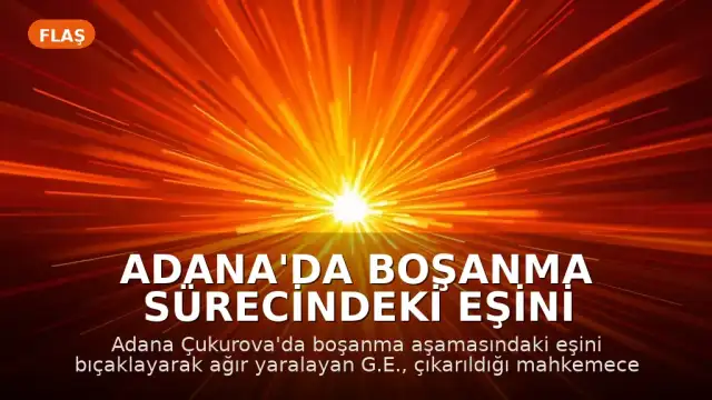 Adana'da Boşanma Sürecindeki Eşini Bıçaklayan Şahıs Tutuklandı