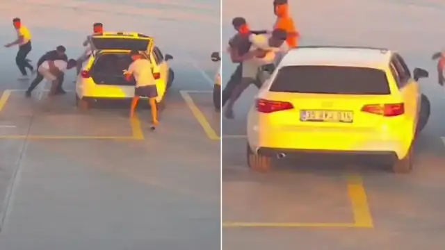 Davutlar Mahallesi'nde Yol Verme Tartışması Kavga ile Sonuçlandı: Olay Anı Kamerada
