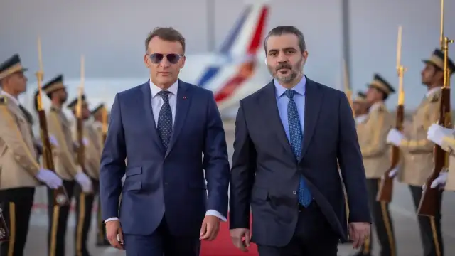 Fransa Cumhurbaşkanı Emmanuel Macron Suriye'ye Resmi Ziyarette Bulundu