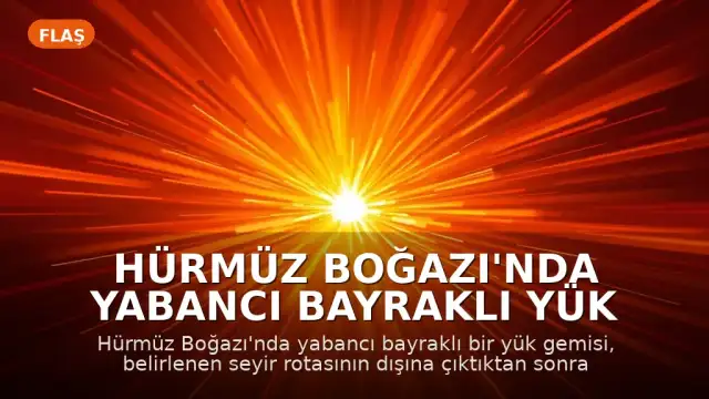 Hürmüz Boğazı'nda Yabancı Bayraklı Yük Gemisi Karaya Oturdu