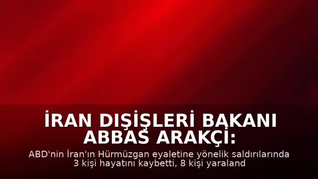 İran Dışişleri Bakanı Abbas Arakçi: "Kanları yerde kalmayacak"