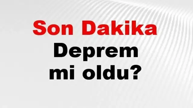 Muğla Datça'da Deprem Meydana Geldi