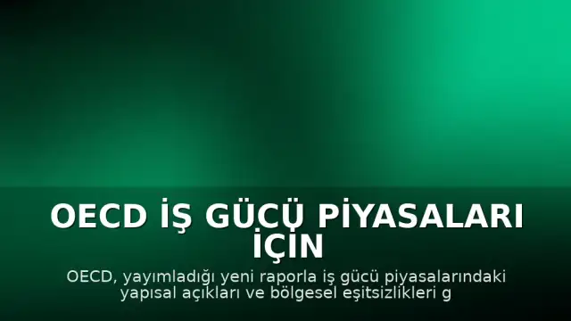 OECD İş Gücü Piyasaları İçin Kırılganlık Uyarısında Bulundu