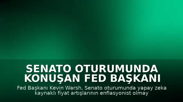 Senato Oturumunda Konuşan Fed Başkanı Warsh: "Ben görevde olduğum sürece kalıcı olmayacak"
