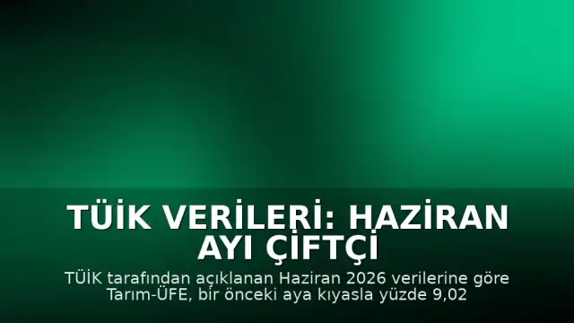 TÜİK Verileri: Haziran Ayı Çiftçi Enflasyonu Açıklandı