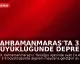 Kahramanmaraş'ta 3.5 büyüklüğünde deprem meydana geldi