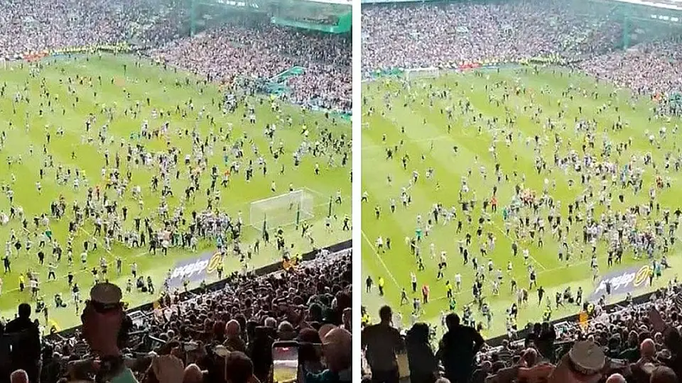 Celtic Taraftarı Sahaya İnince Şampiyonluk Tehlikeye Girdi