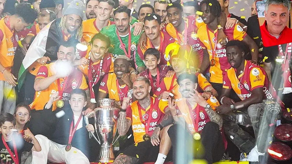 Galatasaray'a Şampiyonluk Kupası Verildi
