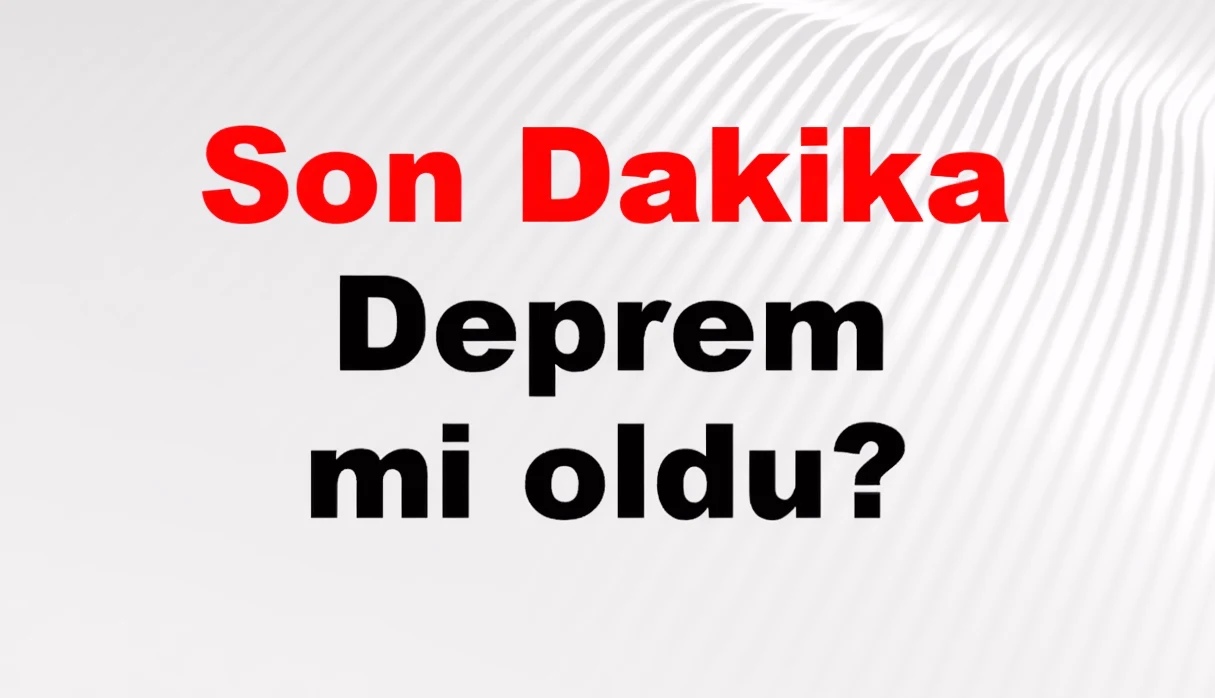Çanakkale'de Deprem Oldu: 5 Şiddetinde