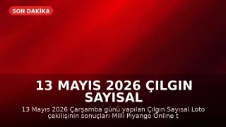 13 Mayıs 2026 Çılgın Sayısal Loto Çekiliş Sonuçları Açıklandı
