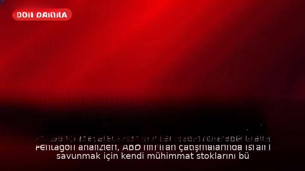 ABD'den İsrail'e Mühimmat Desteği: Stoklar Eritiyor