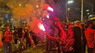 Galatasaray Taraftarları Şampiyonluğu Kutladı