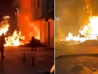 İstanbul Başakşehir'de Fabrika Yangını: Çok Sayıda Dükkan Hasar Gördü
