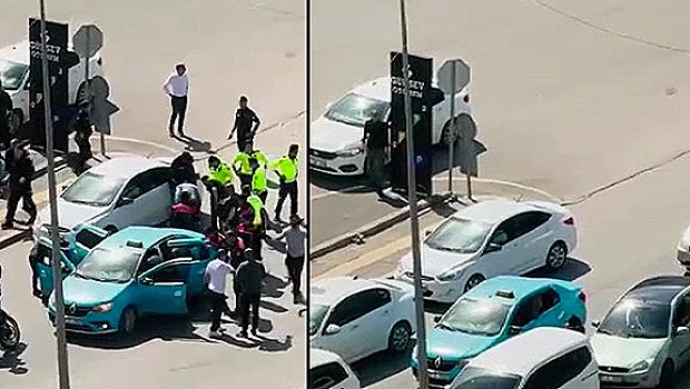 Taksi Sürücüsü Rehin Alındı, Kovalama Sonucu Şüpheliler Yakalandı