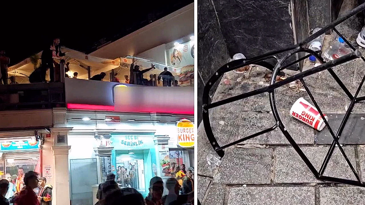 Taksim'de Galatasaray Taraftarları Arasında Kavga: 1 Yaralı Kadın